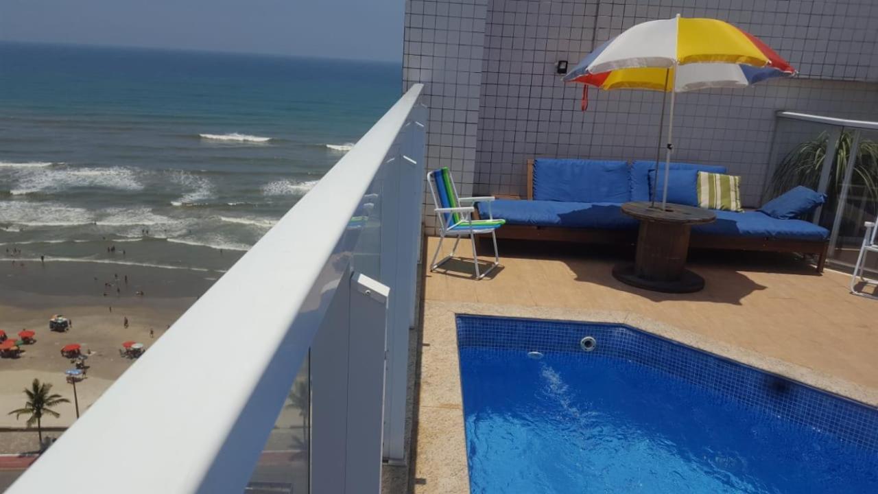 Cobertura Com Piscina E Churrasqueira Mongagua Sp Apartman Kültér fotó